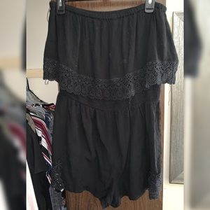 Tube top romper